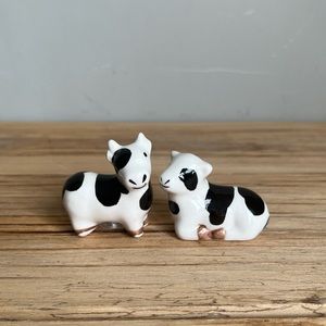 Anthropomorphic Milk Cow salt and pepper shakers